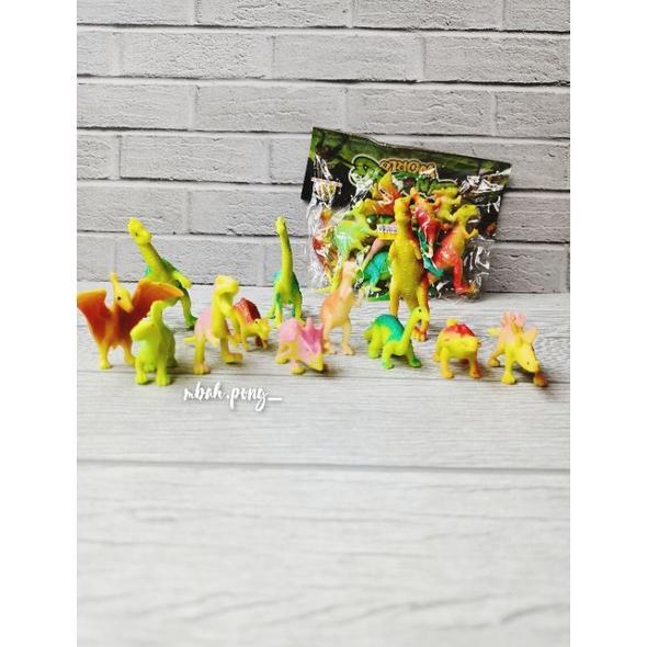Murah Mainan Dinosaurus Karet Kecil,Dinosaurus Kecil,Maina  Hewan Karet,Mainan Dinosaur Karet Mini