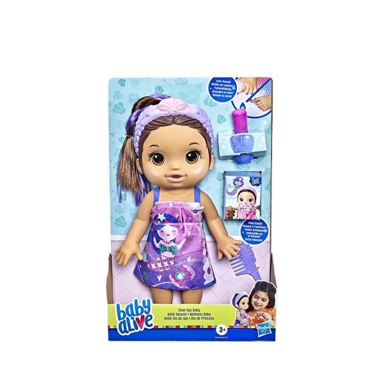 BABY ALIVE GLAM SPA BABY DOLL MERMAID - BYAF3565