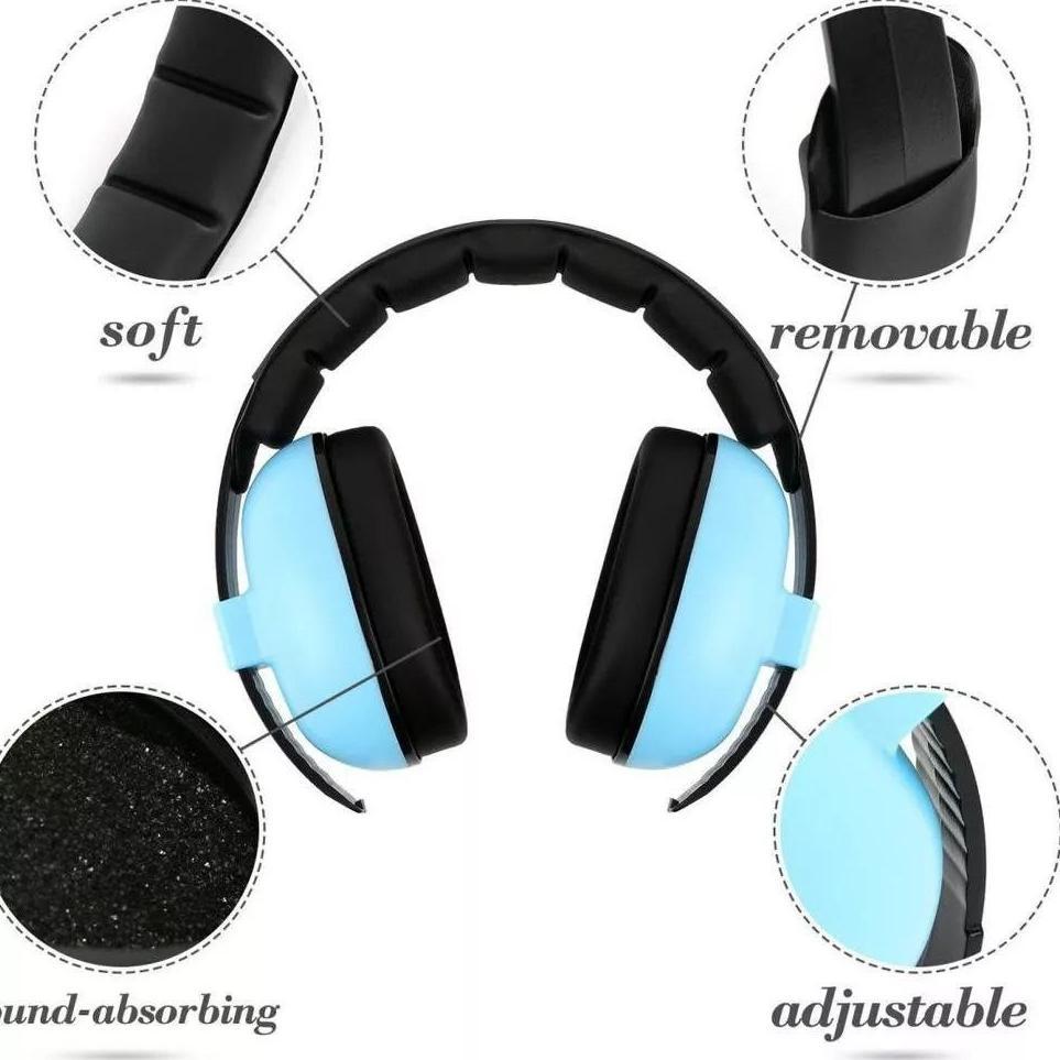HOT SALE Earmuff Penutup Telinga Anak Bayi Dewasa Anti Bising Tekanan Udara Untuk Tidur Pesawat