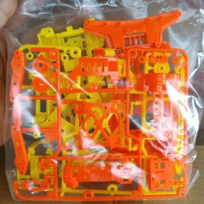 Tamiya 95479 super XX flourescent color chassis set orange and yellow