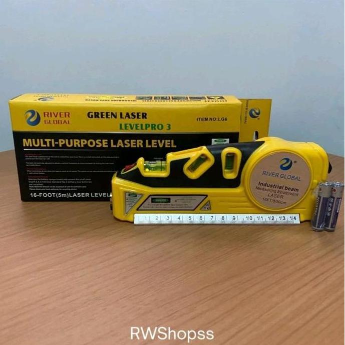 PROMO Laser Waterpass Digital Magnet Non Magnet Meteran Green Hijau