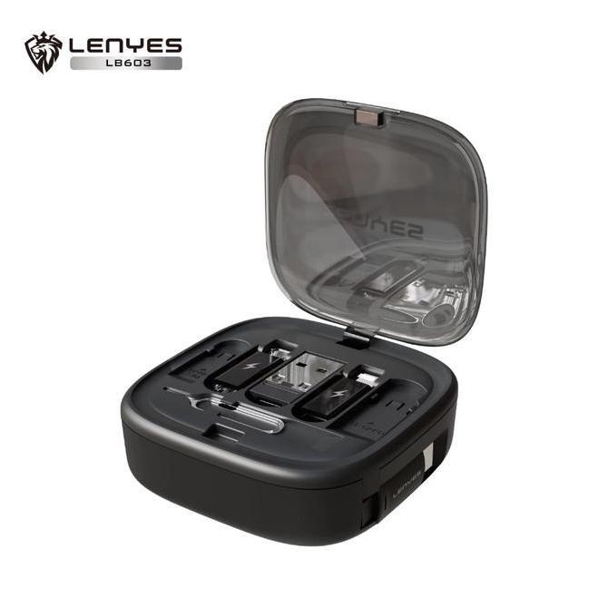 Lenyes Lb603 60W Storage Multifunction Box 6In1 Cable Type C Fast Charging With Converter Usb Lhtnin