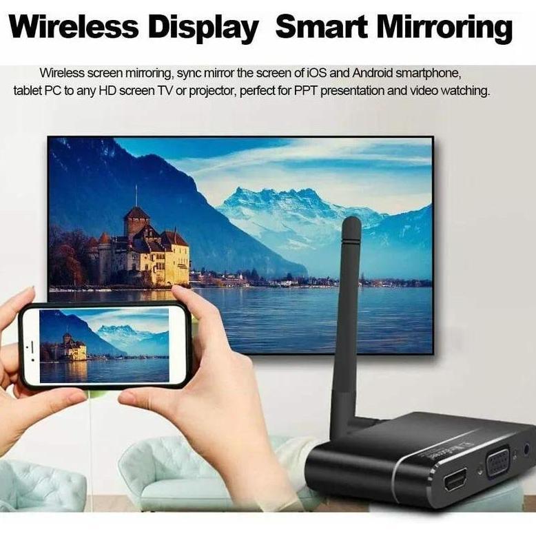 Sale Mirascreen X6W Car Wifi Dongle Wireless Miracast Airplay Screen Mirroring Tv Stick Hdmi + Vga +
