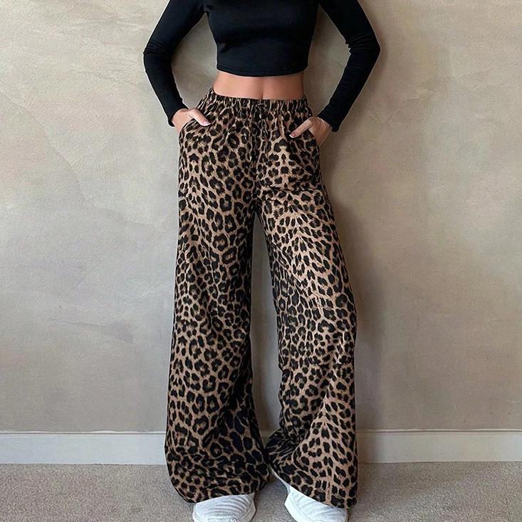 CUCI GUDANG SWEETIE CPG537 Celana Panjang Leopard Motif Macan Kulot Bahan Karet Rayon Stretch