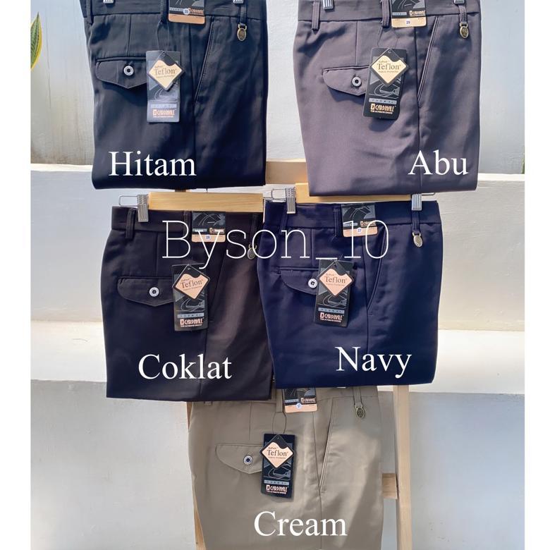 TERBARU PROMO - CARDINAL BY SAMCLASS FORMAL TEFLON CELANA KERJA 100% ORIGINAL Celana Kerja Pria WARN