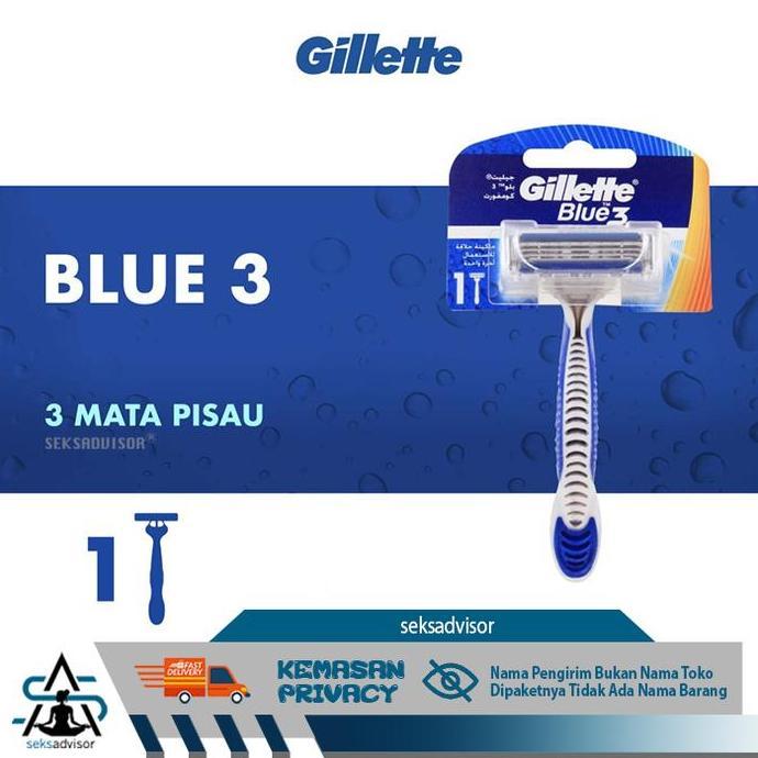 GILLETTE BLUE 3 COMFORT PISAU CUKUR. Alat Cukur Gillete Gilete
