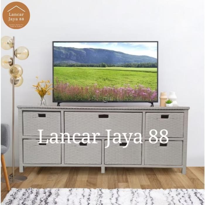 Lemari Rotan Sintetis 7 Laci