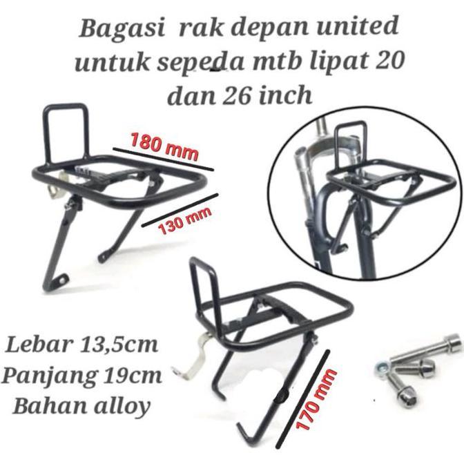 rak bagasi depan sepeda rak alloy bagasi alloy rak depan sepeda