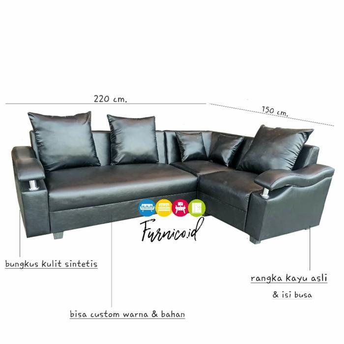 SOFA SUDUT MINIMALIS OSCAR ANTI AIR PREMIUM BEBAS ONGKIR BANDUNG