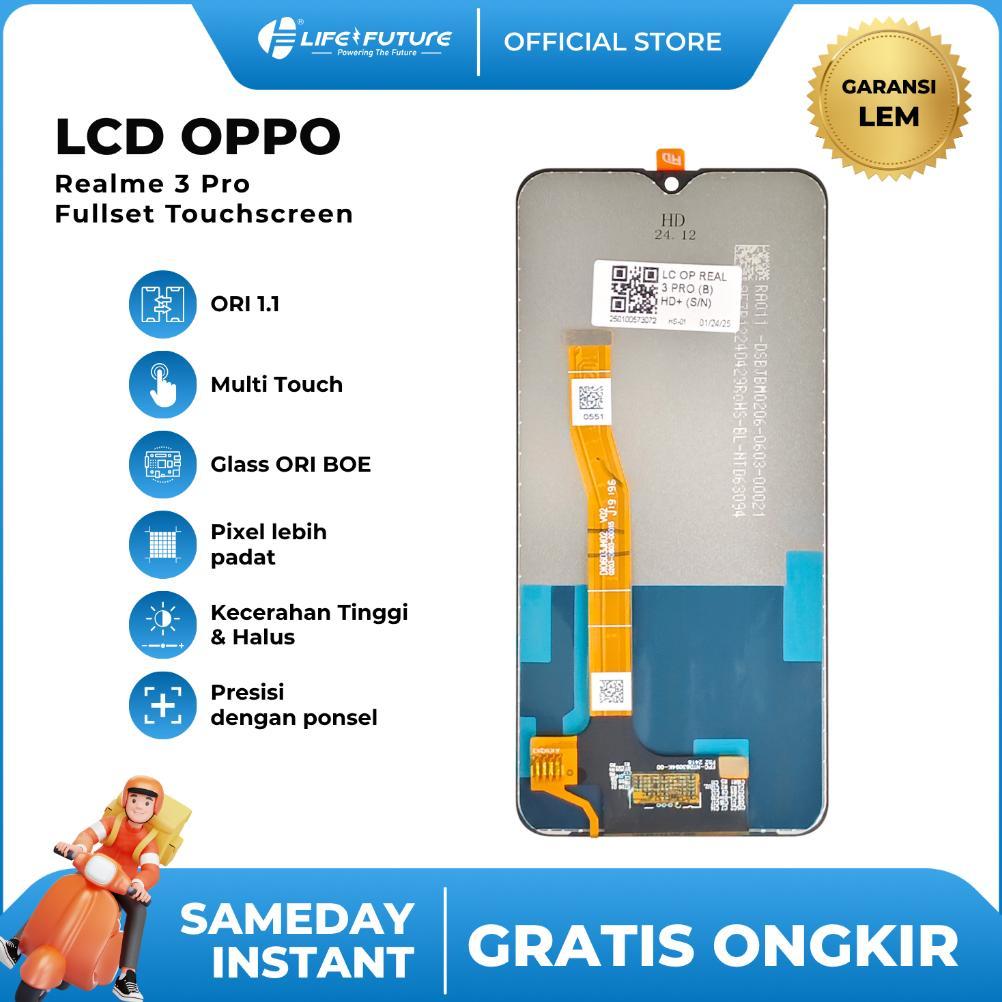 Lf - (Garansi Lem) Lcd Realme 3 Pro Fullset Touchscreen
