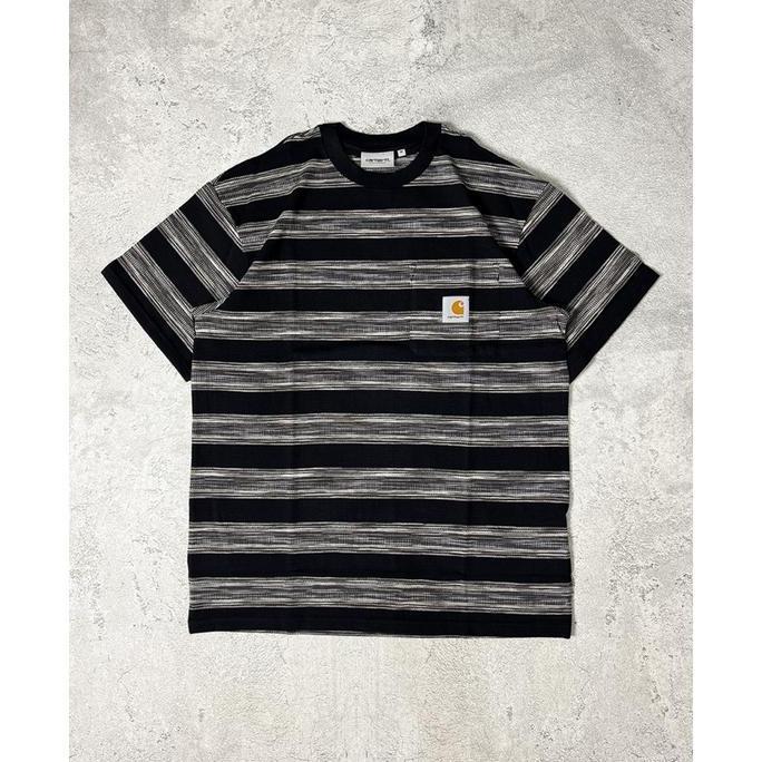 Carhartt WIP S/S Dodson Pocket T-Shirt Dodson Stripe Horizontal Black