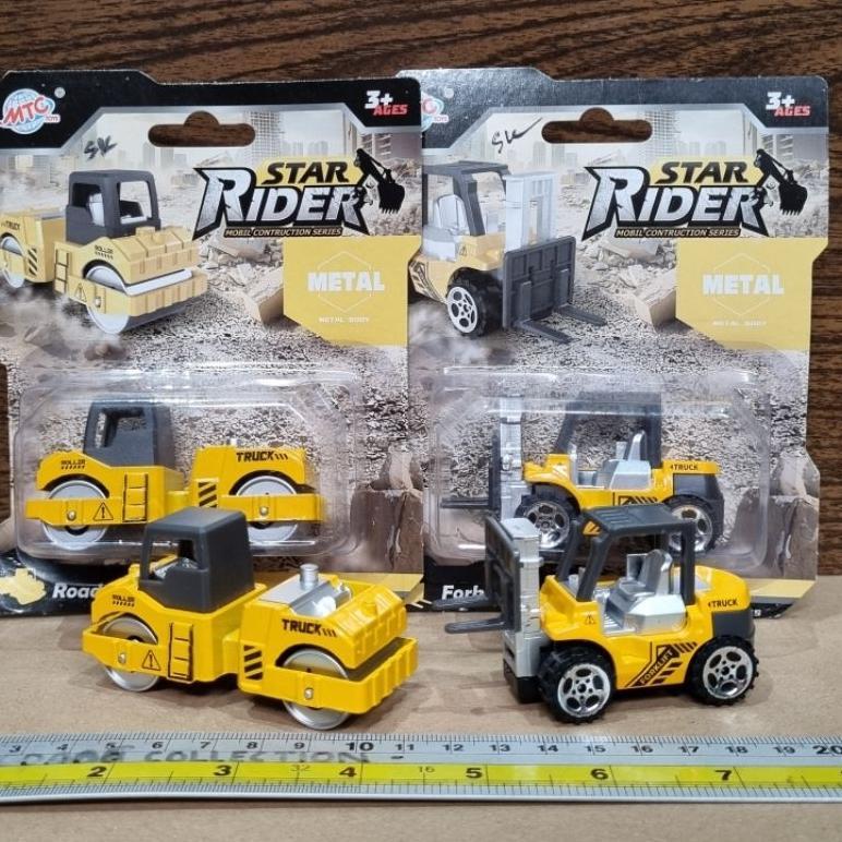 terlaris mainan mobil konstruksi construction bahan besi - star rider truk besi k