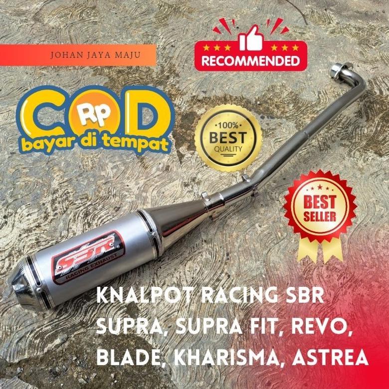 Murah Knalpot Racing Sbr Supra Buat Motor Supra, Supra Fit, Revo, Blade, Kharisma, Astrea, Knalpot R