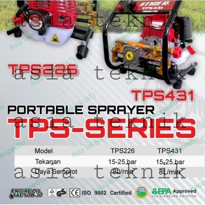Mesin Semprot Air Pertanian Serbaguna Portable Sprayer Tiger Original