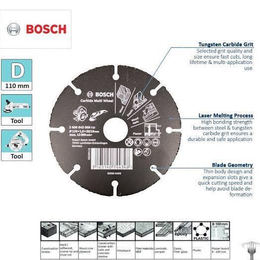 BOSCH Cakram Carbide Multi Wheel Cutting Disc