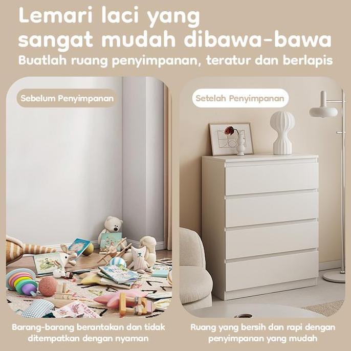 Etife Lemari Laci Kayu / Tempat Penyimpanan Minimalis / Lemari Laci / Lemari Laci Serbaguna / Laci S