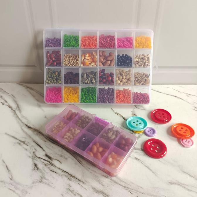 Paket Kolase Sekat Biji Bijian Mainan Edukasi Anak Aktivitas Kerajinan Anak Paket Belajar Tugas Seko