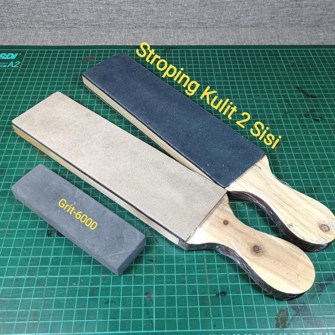 Stroping Kulit Asah Golok Finishing