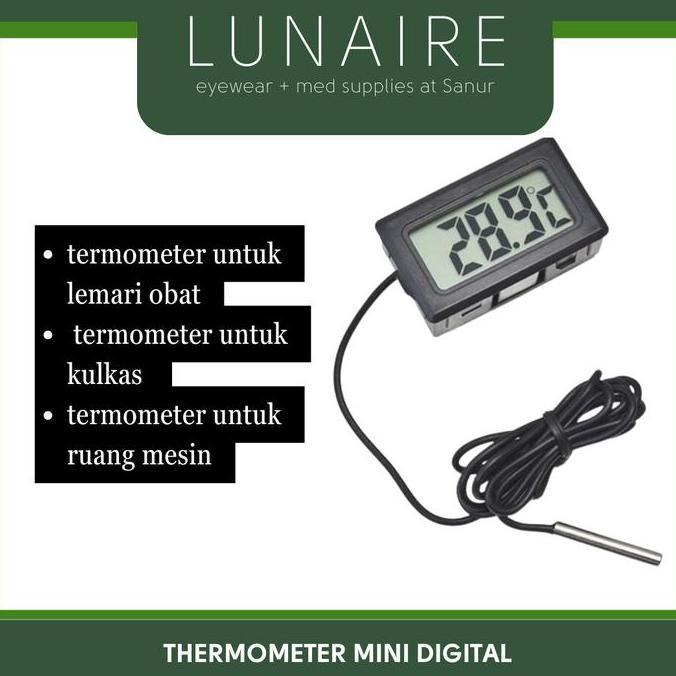 Termometer digital Alat ukur suhu mini untuk kulkas freezer chiller cold storage vaccine carrier box