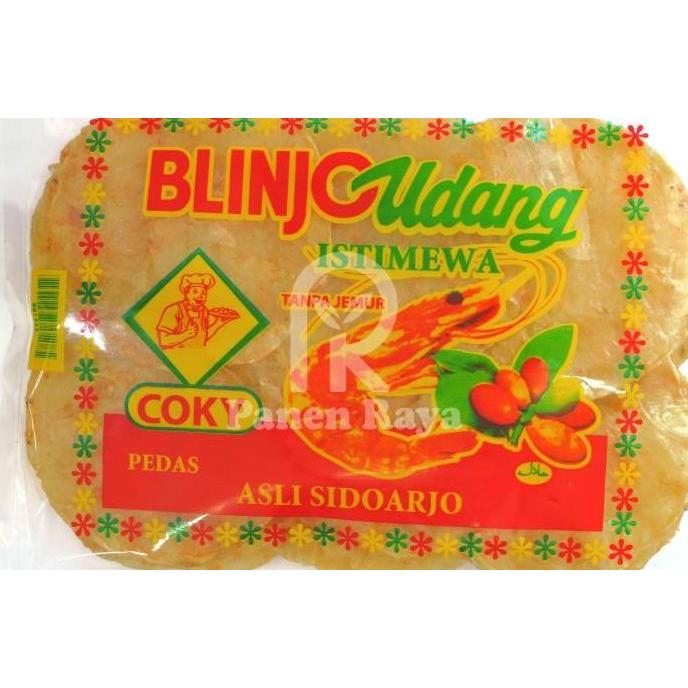 Emping Belinjo Udang Coky Mentah Melinjo Blinjo Mlinjo Manis / Pedas