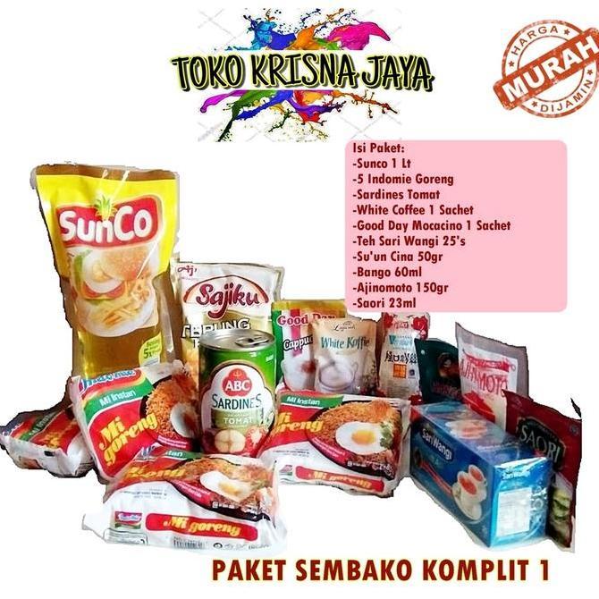 PAKET SEMBAKO KOMPLIT LENGKAP LEBARAN MURAH SERBA 100K