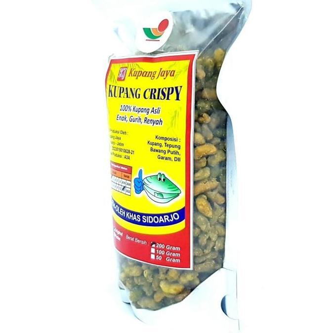 KJ KRIPIK KUPANG CRISPY 200gr | KERIPIK GORENG KERING CRISPY SIDOARJO