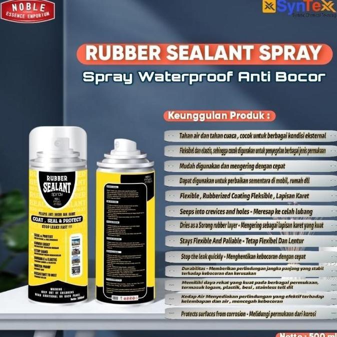 Rubber Sealant Spray Ajaib Waterproof Liquid Rubber Sealant Spray 500 ml - Pelapis Anti Bocor ( Spra