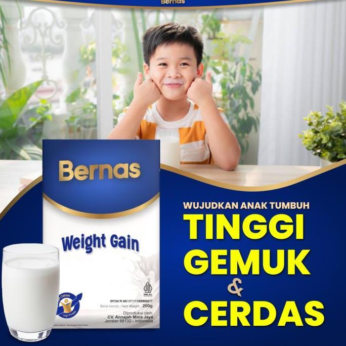 Susu BERNAS Susu Gemuk Penambah Berat Badan Anak dan Tinggi Badan Anak Usia 2 - 15 Tahun