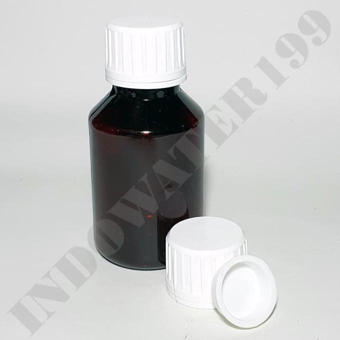 BOTOL PLASTIK PS 100 ML WARNA AMBER
