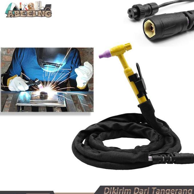 KASDIUM 1Set QQ150 Tang Las Argon Kabel 4 8M Tig Argon Stang Las Welding Torch