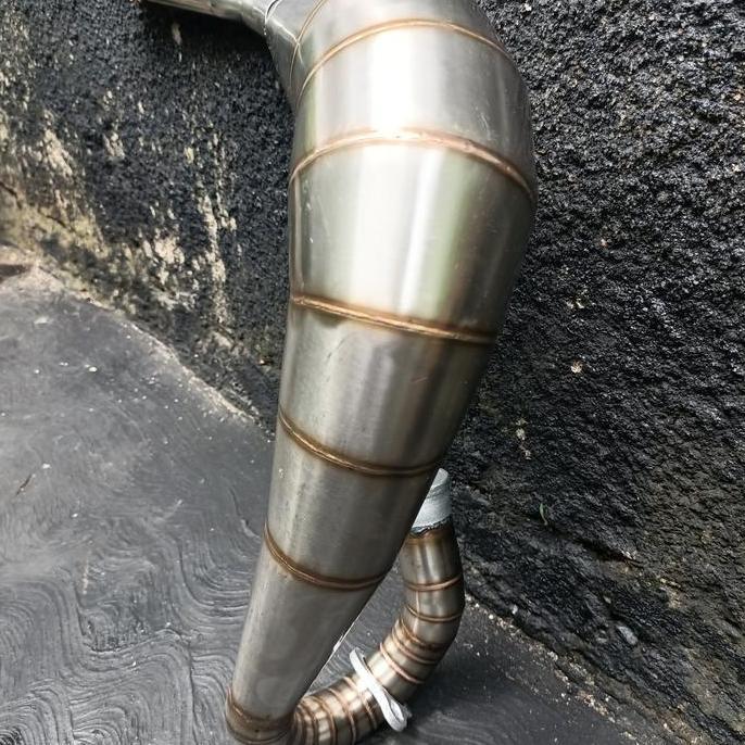 CORNUE knalpot custom Yamaha DT100 / DT125 stainless