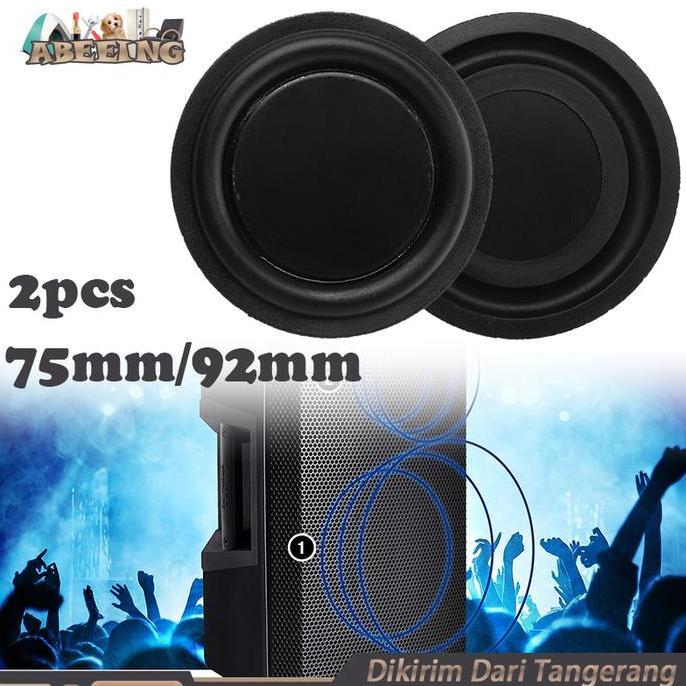 KASDIUM Isi 2 Diafragma Bass Radiator Pasif Speaker 75/92mm Radiator Speaker