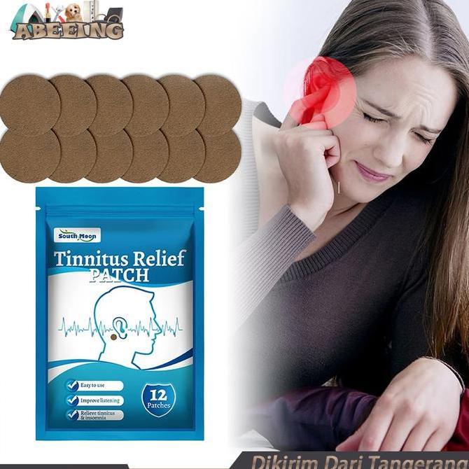 MALUKSHURE Isi 12 Tinnitus Relief Patch Tinnitus Patch Untuk Telinga Berdengung