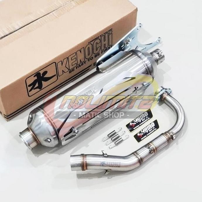 APITOYA Knalpot Shijiro Kenochi STD Racing Stainless Mio Smile Soul Fino Karbu