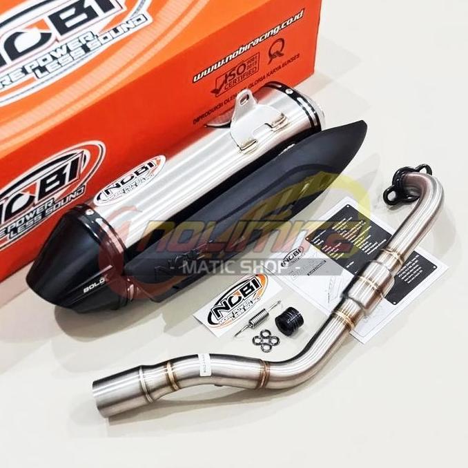 MITEQUILA Knalpot Standar Racing NOB1 Bold X Stainless Yamaha NMAX OLD