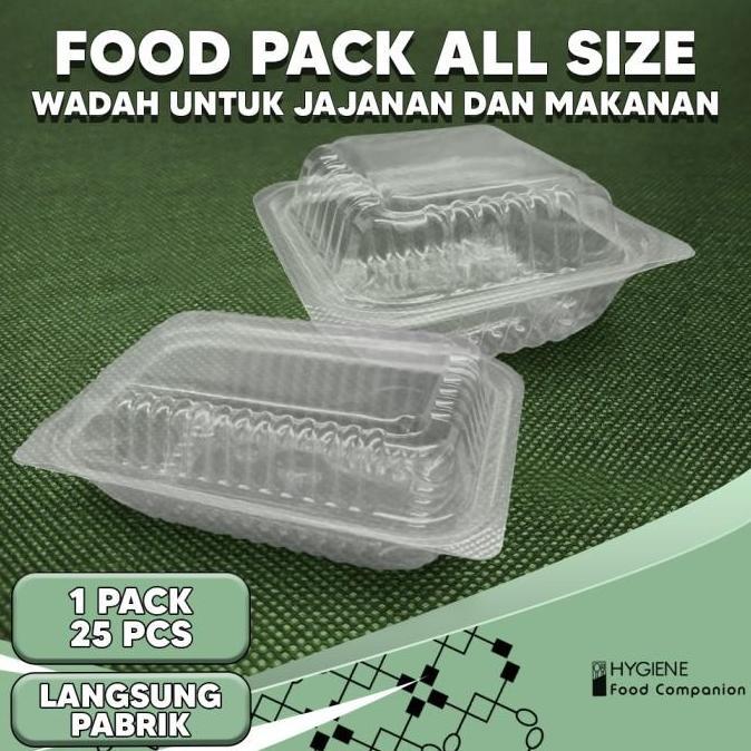 Kotak Makan Foodpack Size S M Kotak Dimsum Plastik Sekali Pakai