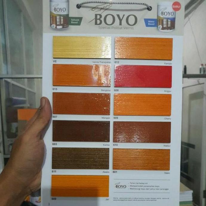 CAT POLITUR PELITUR PLITUR VERNIS PERNIS KAYU BOYO 1 KG PERNIS KUSEN PINTU MEJA KURSI LEMARI JENDELA