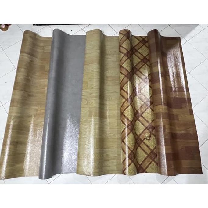 KARPET VINYL LANTAI IMPORT MOTIF KAYU / MARMER PERLAK WALLPAPER KERAMIK LANTAI VINIL UNTUK KAMAR