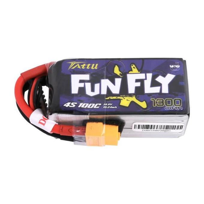 Tattu Funfly 1300Mah 4S 100C Lipo Baterai Drone Race Practice