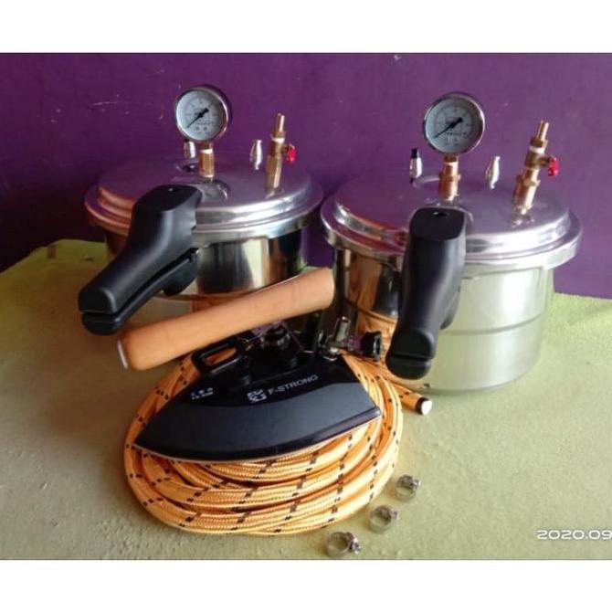Setrika Uap Boiler Presto Modifikasi Laundry 12 Liter + Steamtrap