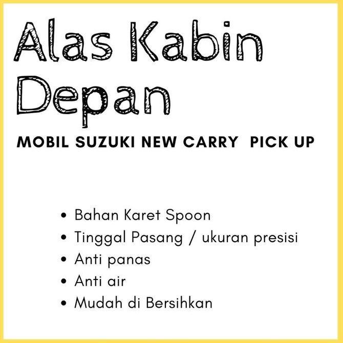 KARPET MOBIL ALAS BAK MOBIL PICK UP ALAS KABIN MOBIL PICK UP NEW CARRY