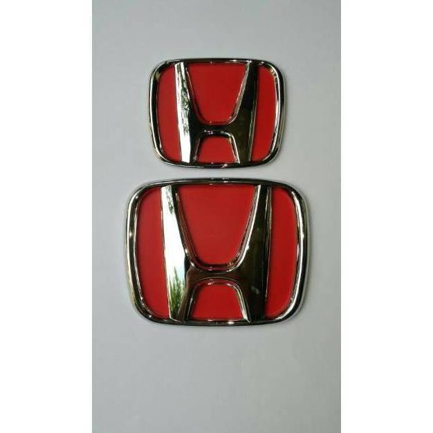 Emblem Logo Depan Belakang H HONDA BRIO Merah Kualitas