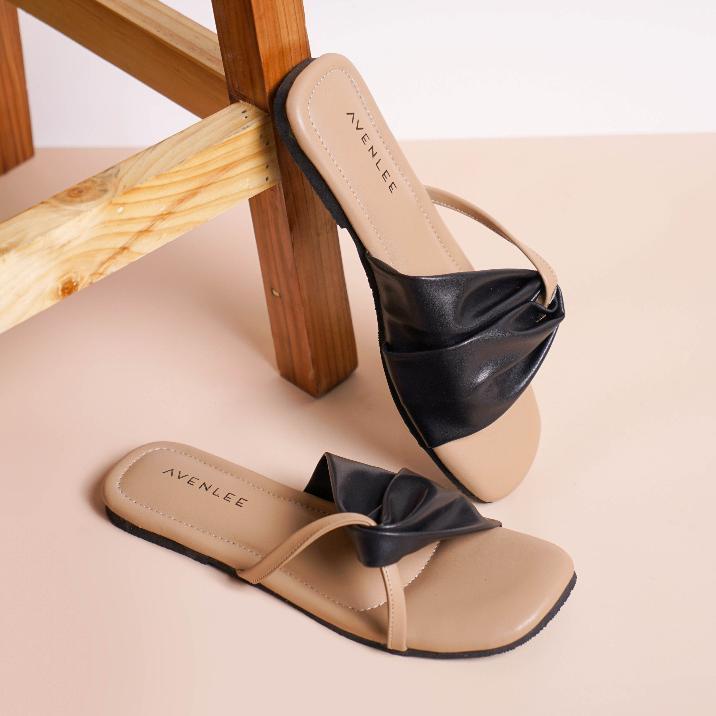Terlaris Avenlee Yume - Sandal Wanita Flat Teplek Sol Karet Premium