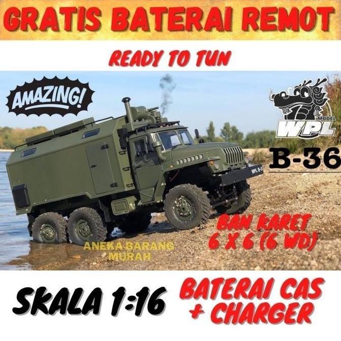 WPL B36 B-36 Propo Military Truck 1/16 2.4G 6WD RC Car OffRoad RTR