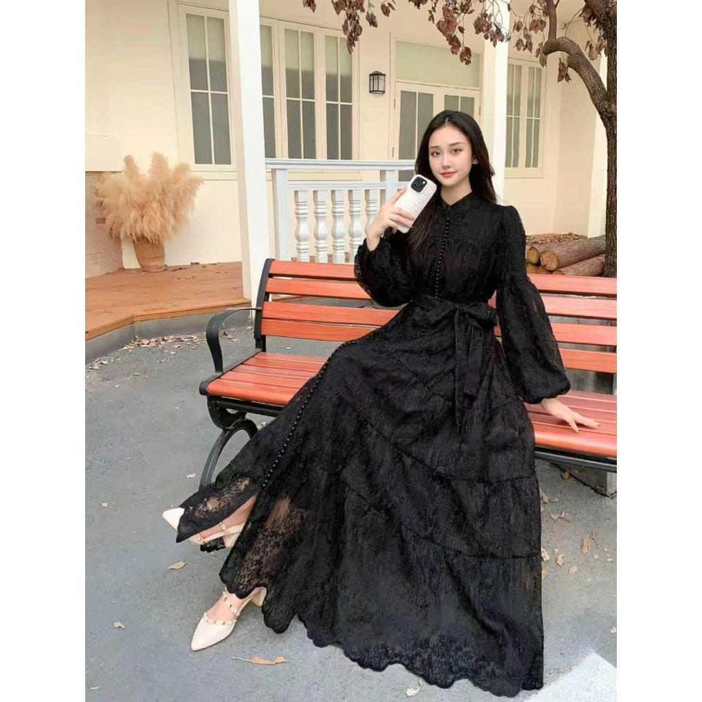 GARANSI GAMIS KANCING SERIBU BORDIR, GAMIS KEV, GAMIS BANGKOK, GAMIS PUTIH, WHITE MAXI, DRESS KATUN 