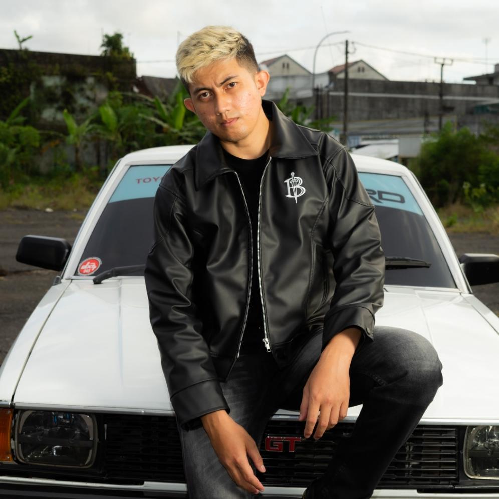 Murah Bozrvk - Leather Jaket - Jaket Kulit Pria Boxy Cut Lead Well Black