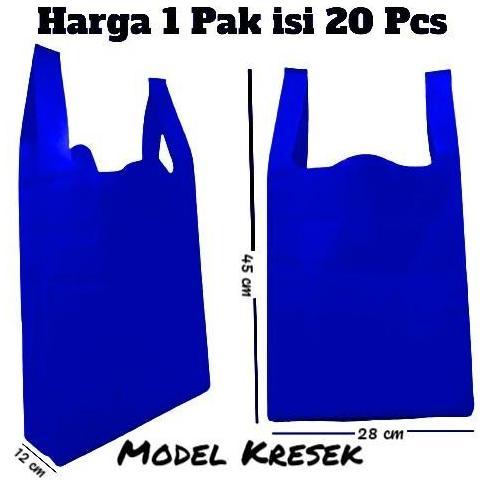 20 Pcs Tas spunbond Kresek 28x45x12 cm | TAS KAIN / KANTONG KRESEK