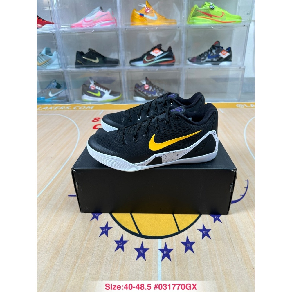 Sepatu Basket nk Kobe 11 Elite Low Hitam Kuning Pria Premium Anti Slip