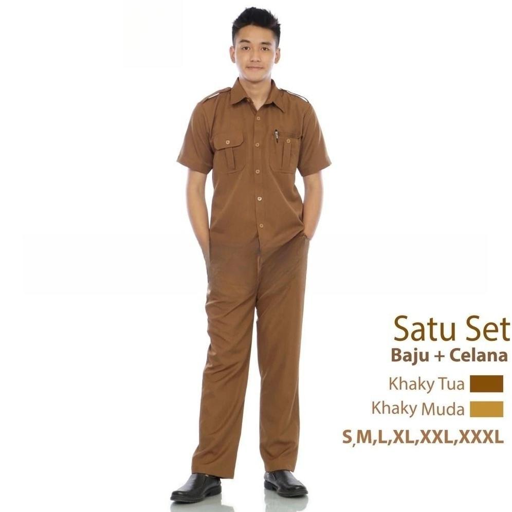 Bagus Seragam Pns Pemda Pria Lengan Pendek Baju Pdh Pegawai Negeri Seragam Asn Pemda Baju Dinas Mura