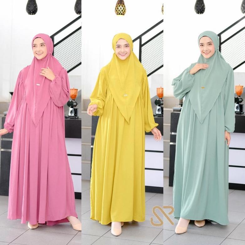 Super Deal Kinara Set Bergo Gamis SyarI Jumbo Xxxl Setelan Gamis Dan Hijab Jumbo Setelan Gamis Criin